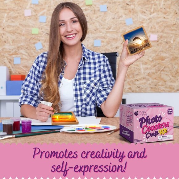 Photo Coaster Resin Craft Set - Picture 5 of 8